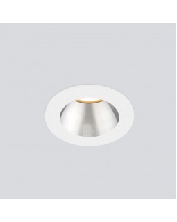 Встраиваемый светильник Elektrostandard 25023/LED 7W 4200K WH/SL белый/серебро