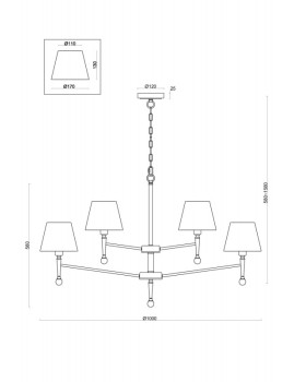 Подвесная люстра Freya FR5190PL-12BS-foto3