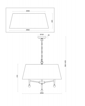 Подвесная люстра Freya FR5190PL-05BS3-foto4