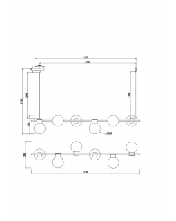 Подвесная люстра Freya FR5232PL-06B-foto7
