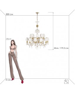 Подвесная люстра LOFT IT 10203/12+8 White-foto6