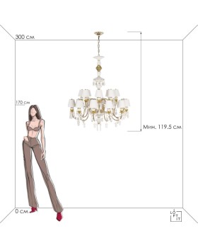 Подвесная люстра LOFT IT 10203/12+8 White-foto6