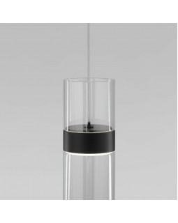 Подвесной светильник Eurosvet 50244/1 LED черный/прозрачный-foto3