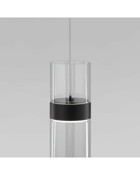 Подвесной светильник Eurosvet 50244/1 LED черный/прозрачный-foto3