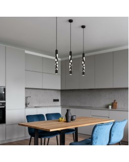 Подвесной светильник Eurosvet DLR037 12W 4200K черный матовый-foto8