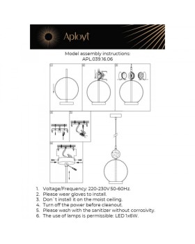 Подвесной светильник APLOYT APL.039.16.06-foto18