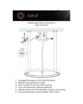 Подвесная люстра APLOYT APL.041.13.75-foto16