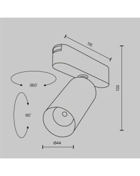 Светильник на шине Maytoni Technical TR103-1-12W4K-M-W-foto10