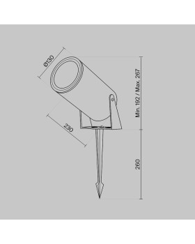 Грунтовый светильник Maytoni O050FL-L30W3K-foto6