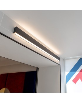 Бра Elektrostandard 53см 20W 3000K черная шагрень (101-100-40-53)-foto2