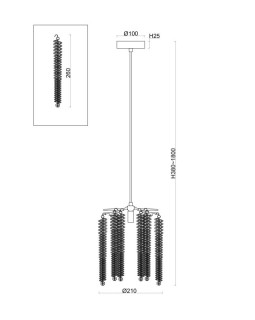 Подвесная люстра Freya FR1010PL-01G-foto2
