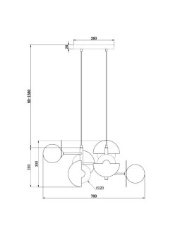 Подвесная люстра Freya FR5391PL-06BS-foto2