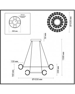 Каскадная люстра Odeon Light 5030/230L-foto3