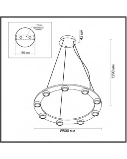 Подвесная люстра Odeon Light 6631/75L-foto2