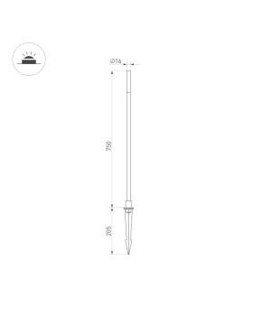 Грунтовый светильник Arlight 034162-foto2